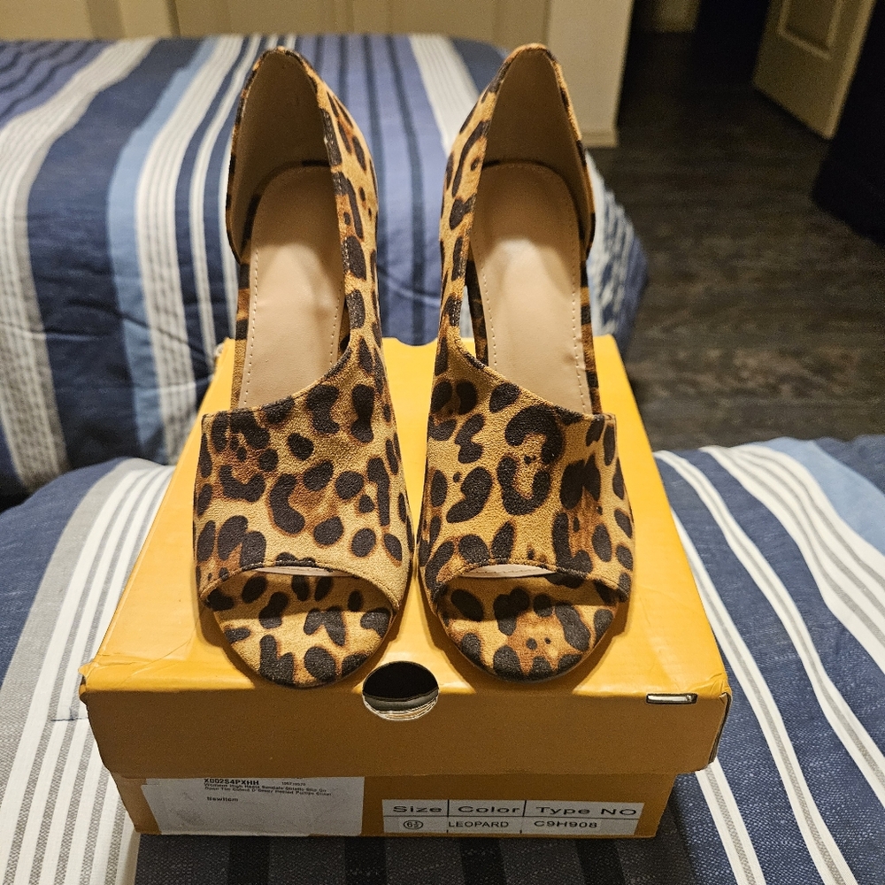 High Heel sandals leopard
